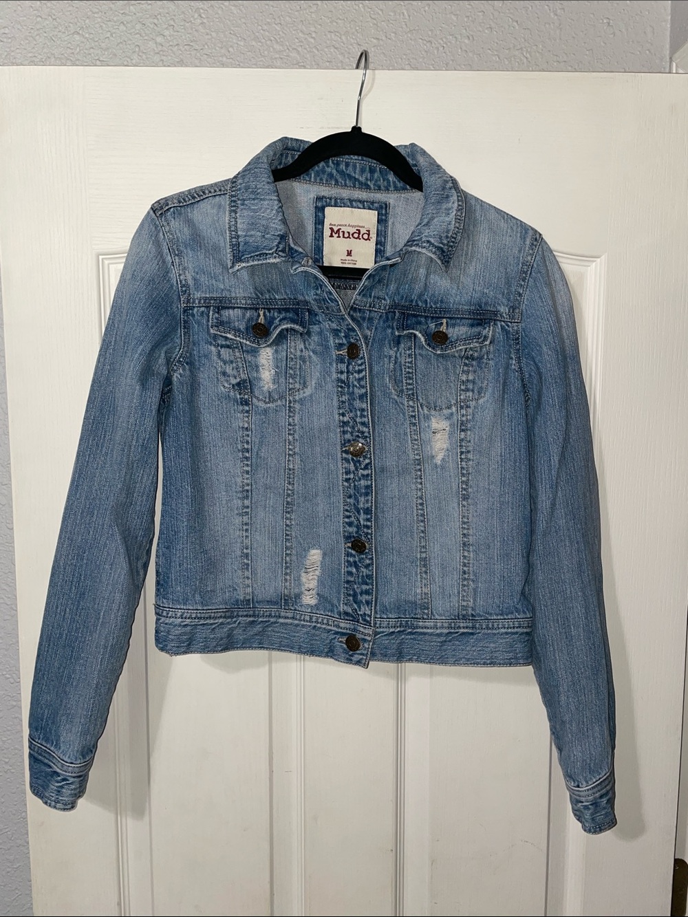 Mudd Distressed Denim Jean Jacket